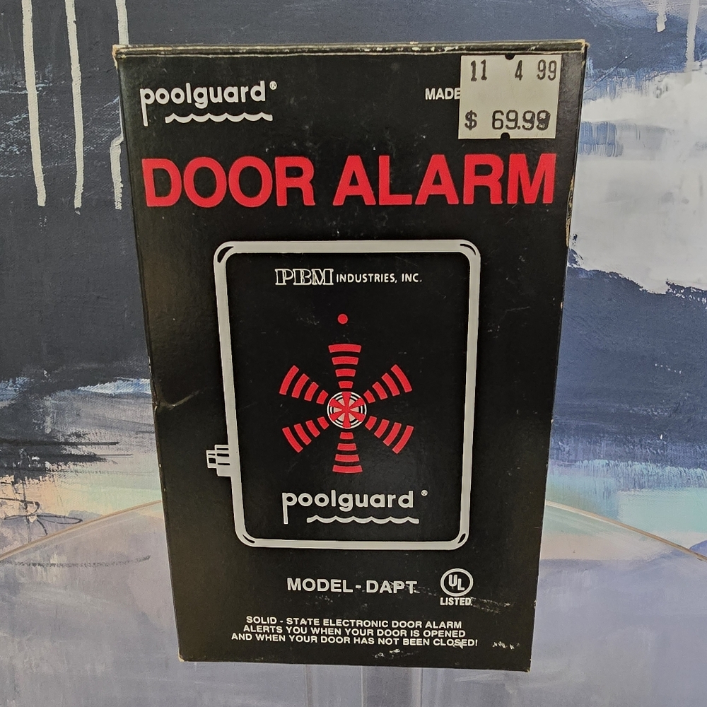 NEW Poolguard Model DAPT Solid State Electronic Pool Door Alarm USA Made White